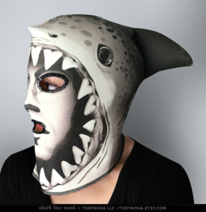 Shark Face Mask is now for sale!